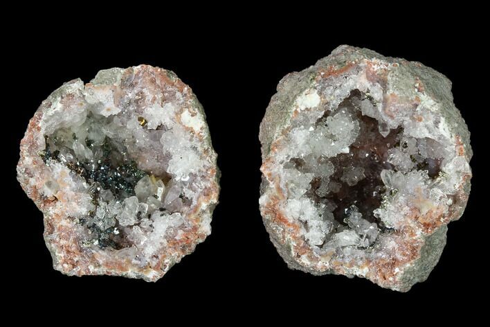 Keokuk Red Rind Geode with Iridescent Chalcopyrite - Iowa #141503